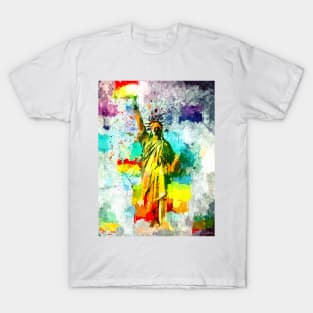 Grunge Liberty for All T-Shirt